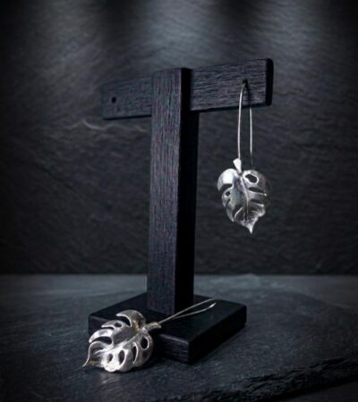 Pendientes de Monstera grandes