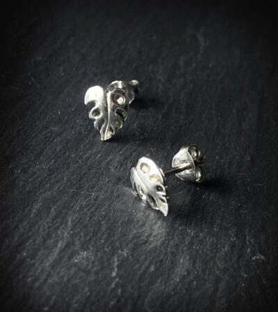 Pendientes de Monstera pequeños